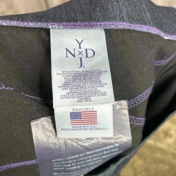 NYDJ Jeans 24W Deni Leggings Pull On Lift Tuck Tummy Control Dark Wash - Picture 7 of 9